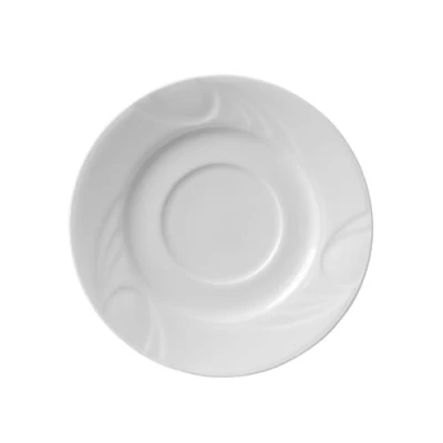 Afbeelding van Hendi Schotel voor koffie en cappuccino versterkte randen wit porselein ⌀149 mm