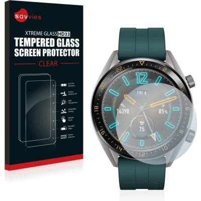 Afbeelding van Savvies Glas Screenprotector voor Huawei Watch GT Active Gehard Beschermglas 9H