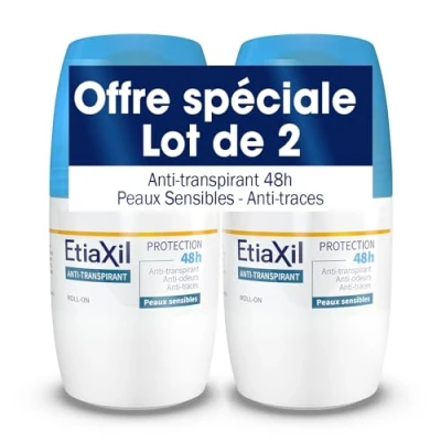 Afbeelding van Etiaxil 48H Anti transpirant Roll on Deodorant Set van 2 x 50 ml