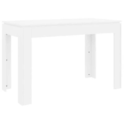 Image de vidaXL Table de salle à manger Blanc 120x60x76 cm Bois d&#039;ingénierie800756
