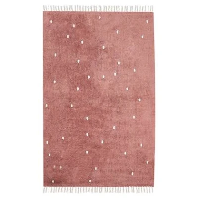 Afbeelding van Beliani ASTAF Vloerkleed Rood/Meerkleurig 140 x 200 cm Katoen