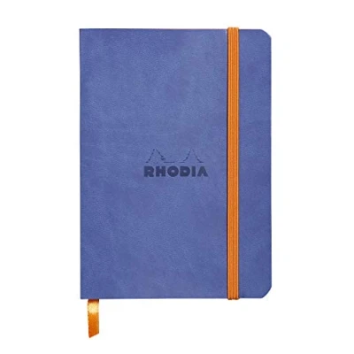 Afbeelding van Rhodiarama Lined 4 X 5 1/2 Sapphire Blue Softcover Journal