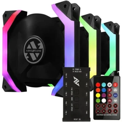 Image de Abkoncore Spider Spectrum Sync (Pack De 3) Ventilateur 120Mm A Rgb Pour Boitier