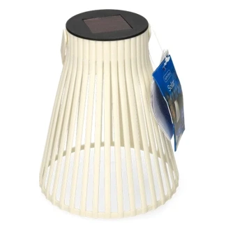Afbeelding van Lumineo Solar Lantaarn Tafellamp Ø14x18 cm Ecru