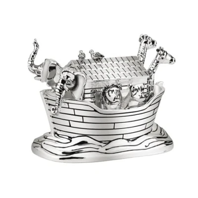 Afbeelding van Zilverstad Music box Noah&#039;s Ark silver colour