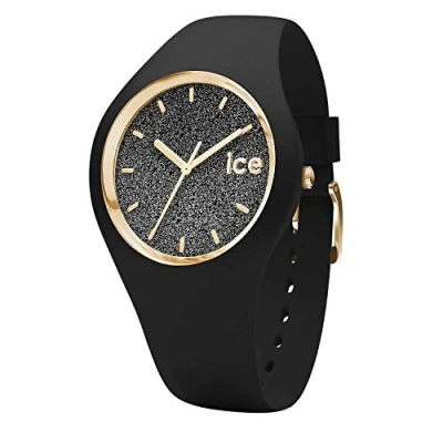 Afbeelding van ICE Watch glitter zwart dameshorloge met siliconen band 001349, grijs., Medium (40 mm)