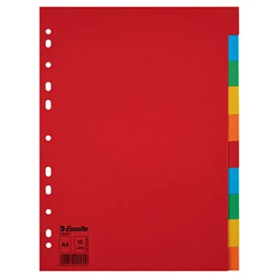 Afbeelding van Esselte Tabbladen Economy 10 Tabs