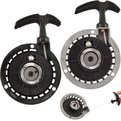 Afbeelding van gemakkelijk te trekken starter, tianer 2 stuks mini trekstarter van legering, startherinnering, trekstarter, voor takt 49CC Pocket Bike Minimoto ATV Quad Scooter.