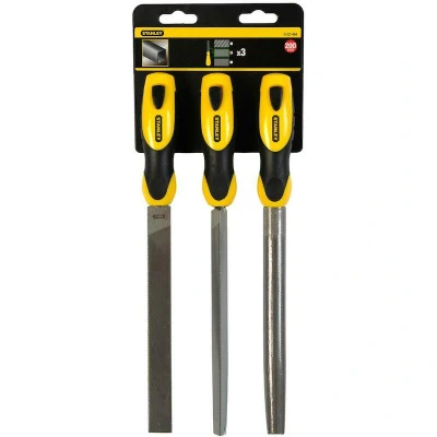 Image de STANLEY 0 22 464 set de limes semi sucrées 200mm 3 pièces