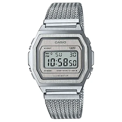 Afbeelding van Casio Premium Unisex Digitaal horloge silvercoloured, Maat: One Size, Silver coloured