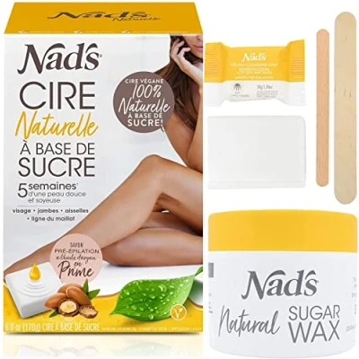 Afbeelding van Nad&#039;s Natuurlijke wax op suikerbasis, suikerwas, suikerpasta voor ontharing, ontharingsset