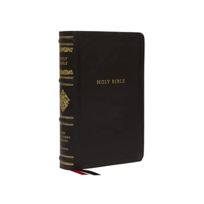Afbeelding van NKJV, Personal Size Reference Bible, Sovereign Collection, Leathersoft, Black, Red Letter, Comfort Print