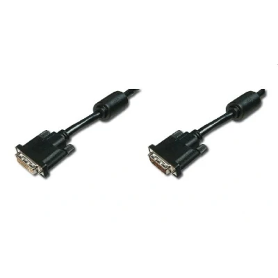 Afbeelding van Digitus AK 320200 050 S DVI kabel Verlengkabel D 24+1 polige stekker, bus 4.50 m Zwart Schroefbaar
