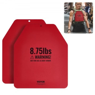 Image de VEVOR Plaque lestée pour gilet lesté musculation fitness 2 plaques 3,97 kg