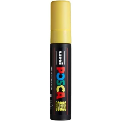 Afbeelding van uni ball Paint Marker op waterbasis Posca PC 17K geel 5 stuks