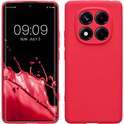 Afbeelding van kwmobile telefoonhoesje geschikt voor Xiaomi Redmi Note 14 Pro 4G Hoesje smartphone Precisie camera uitsnede In neon roze