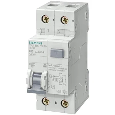 Afbeelding van Siemens 5SU1356 6KK16 Aardlekschakelaar/zekeringautomaat 2 polig 16 A 0.03 230 V
