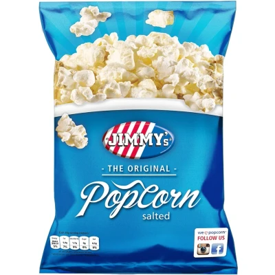 Afbeelding van Jimmy&#039;s Popcorn Zout 80 Gram