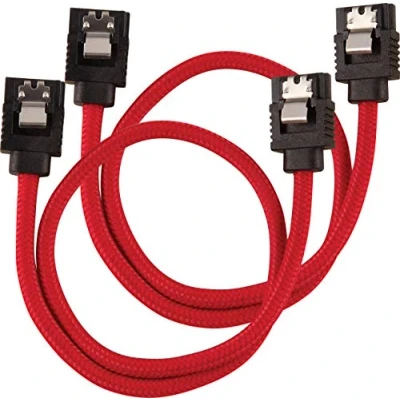 Afbeelding van Corsair CC 8900250 SATA kabel 0,3 m Zwart, Rood