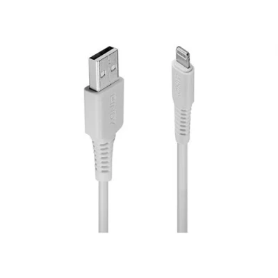 Image de Lindy Câble Lightning mâle pour USB 50 cm blanc sans halogène Apple iPad/iPhone/iPod (Lightning)