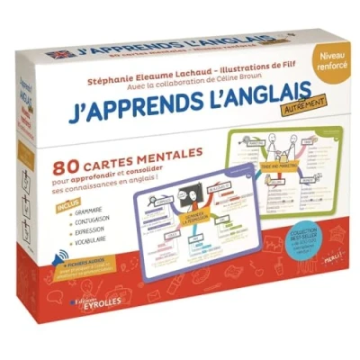 Afbeelding van J&#039;apprends l&#039;anglais autrement niveau renforce 80 cartes