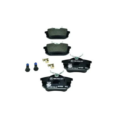 Afbeelding van HELLA 8DB 355 018 271 Remblokkenset Met akoestische slijtagewaarschuwing remzadelschroef toebehoren MITSUBISHI: COLT 6, Space Star