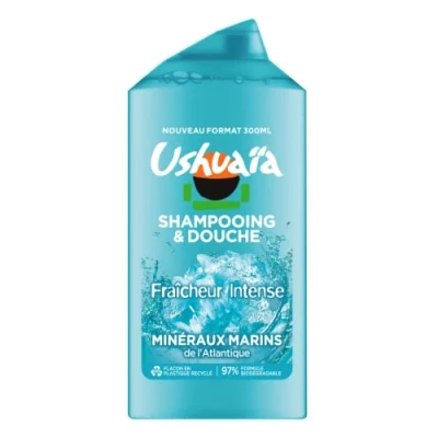 Image de Ushuaïa Homme Shampooing Douche Minéraux Marins, 300ml