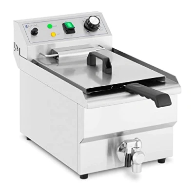 Afbeelding van Royal Catering Elektrische friteuse 9 L 3.000 W aftapkraan koude zone