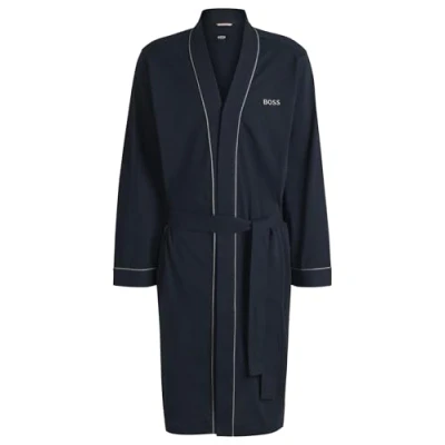 Afbeelding van BOSS Kimono Bm Badjas voor heren, 1 stuk, Blauw (New Dark Blue403)