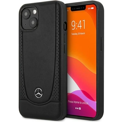 Afbeelding van Mercedes Benz New Urban Leather Back Case Geschikt voor Apple iPhone 15 Plus (6.7&quot;) Zwart