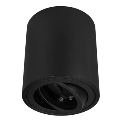 Afbeelding van Ledvion LED Opbouwspots, Dimbare Lamp, Plafondlamp, Binnen Zwarte Ronde Verlichting, IP20, GU10 Fitting, Excl. Lamp