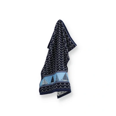 Afbeelding van Bunzlau Castle Keukendoek Boat Donkerblauw