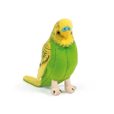 Afbeelding van Living Nature Pluche Gele Grasparkiet Met Geluid 14Cm