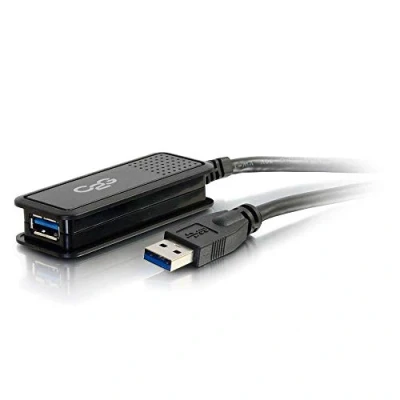 Image de C2G 5m USB 3.0 A to Extension Cable M/F Rallonge de câble type (M) pour (F) 30 V 5 m actif noir