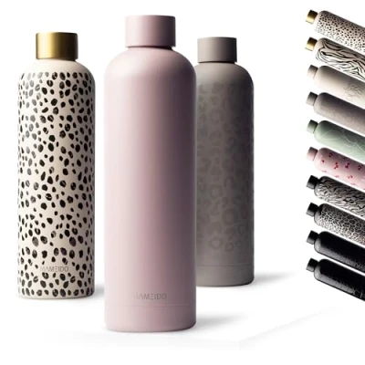 Afbeelding van MAMEIDO roestvrij staal drinkfles 750ml lekvrije thermosfles, waterfles BPA vrij, geïsoleerde fles, koffie &amp; thee