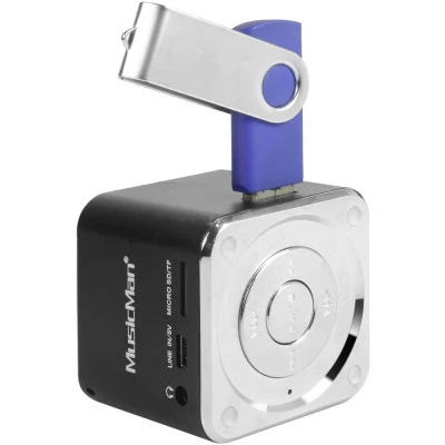 Afbeelding van Mini luidspreker Technaxx MusicMan AUX, SD, USB Zwart
