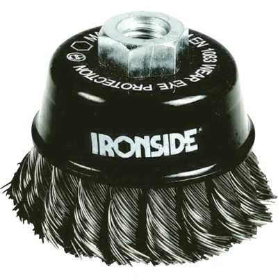 Afbeelding van Ironside Komborstel staaldraad getordeerd M14 diameter 100mm