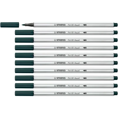 Afbeelding van Brushstift STABILO Pen 568/63 aardegroen