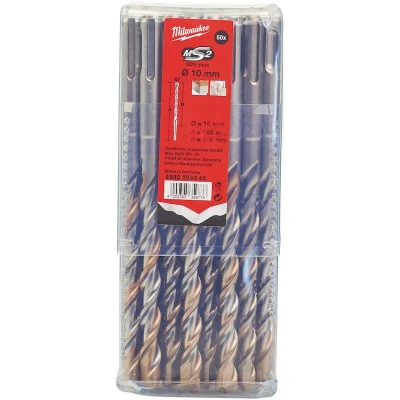 Afbeelding van MILWAUKEE 4932399345 SDS Plus M2 hamerboor 2 spiraals 10x160mm (50 st.)