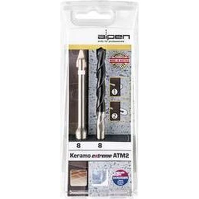 Afbeelding van Alpen Keramo extreme ATM2 300082100 Glas en keramiekborenset 2 delig 8 mm 1/4 (6.3 mm), Cilinderschacht 1 set(s)