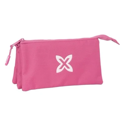 Afbeelding van Pennenetui met 3 vakken Munich Basic Fuchsia 22 x 12 cm