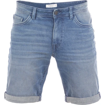Afbeelding van Tom Tailor Heren Short Broeken Josh regular/straight Fit Blauw W 36 Volwassenen Korte Jeans Broek Bermuda