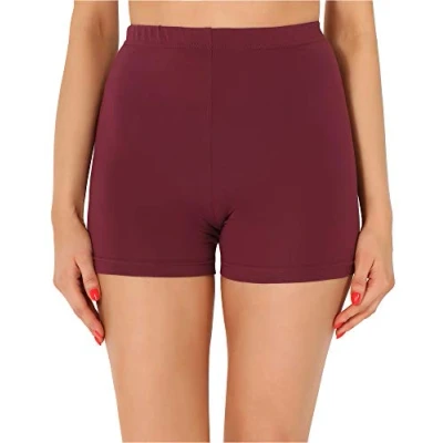 Afbeelding van Merry Style MS MS10 358 LE Dames Leggings Sport Vrijetijdsbroek Kort Katoen Sporbroek Yogabroek Wijn M