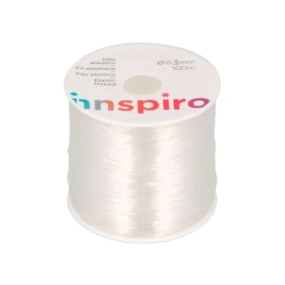 Afbeelding van Transparant elastisch koord, 0,3 mm, 100 m.