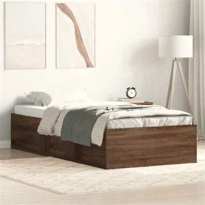 Afbeelding van Bedframe Bruineikenkleurig 140X200 cm 90 x 200 / bruin eikenkleur