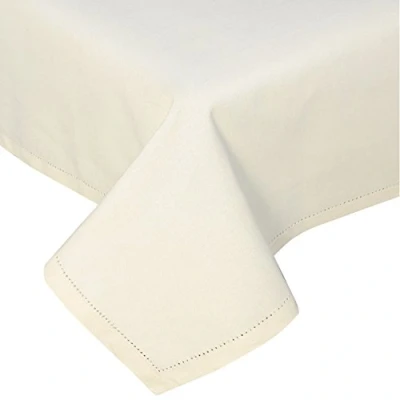 Afbeelding van Homescapes 100% katoenen tafelkleed, 138 x 228 cm, crème