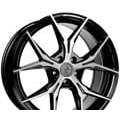 Afbeelding van KESKIN 5 gat 18duim 112mm lichtmetalen Velg KT19 Angel BLACK FRONT POLISHED KT198018511245BFP