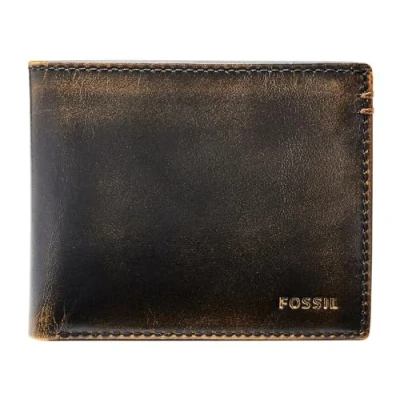 Afbeelding van Fossil WADE Portemonnee, Heren, Maat: One Size, Black
