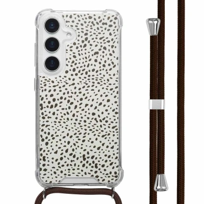 Afbeelding van imoshion Design hoesje met koord voor de Samsung Galaxy S25 Desert Dots
