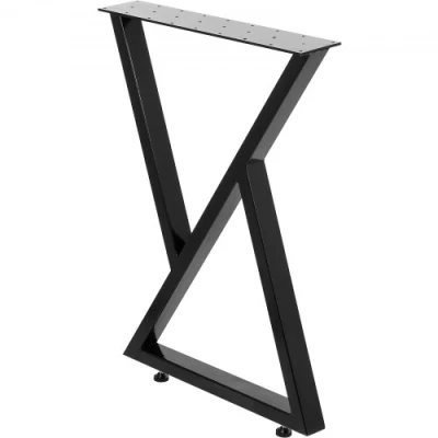 Image de VEVOR Pieds de Table Réglable Hauteur 28Pouce en Acier 2 Pièces à Manger Capacité 800kg Métal Réglables Design Zigzag Industriel